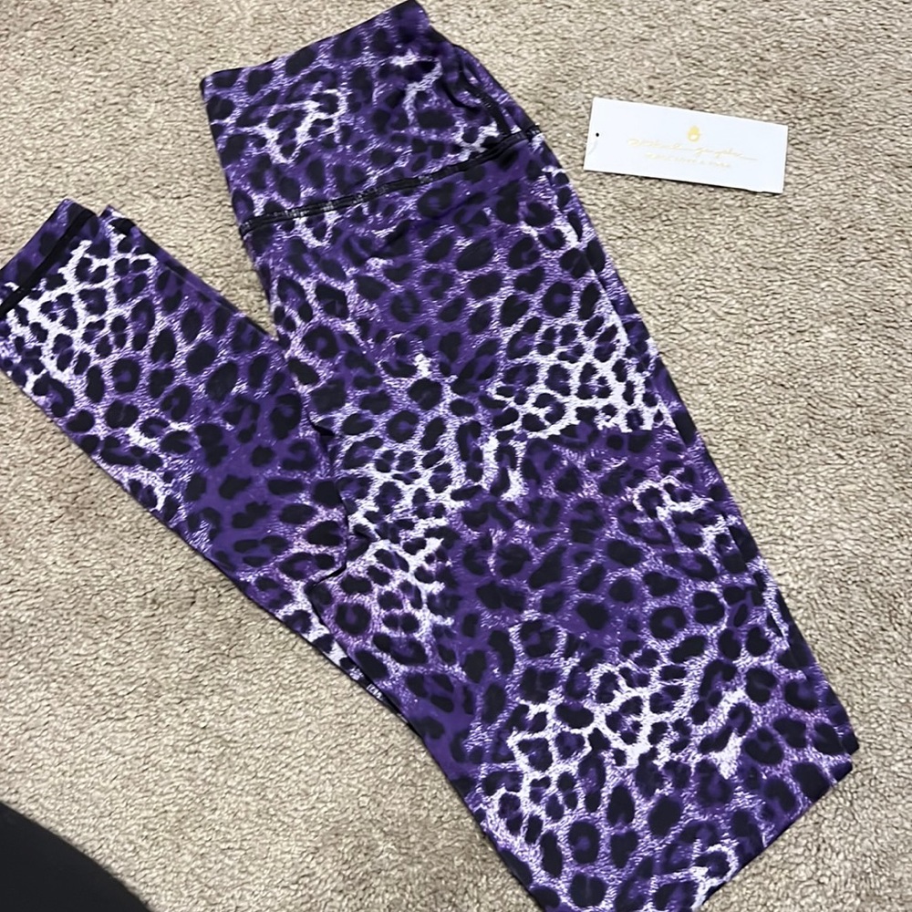 Spiritual Gangster Purple Leopard Leggings